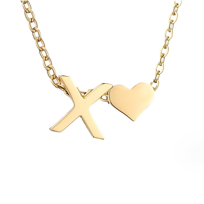 Collier en Or "Amour Éternel" et Lettre