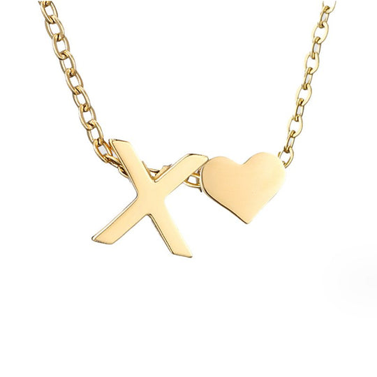 Collier en Or "Amour Éternel" et Lettre