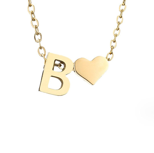 Collier en Or "Amour Éternel" et Lettre
