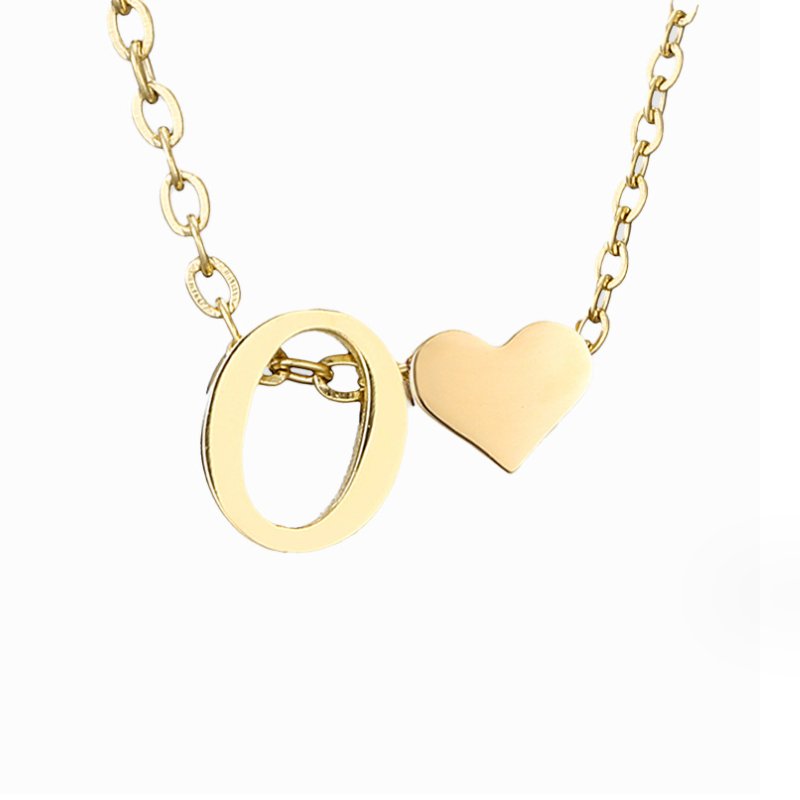 Collier en Or "Amour Éternel" et Lettre