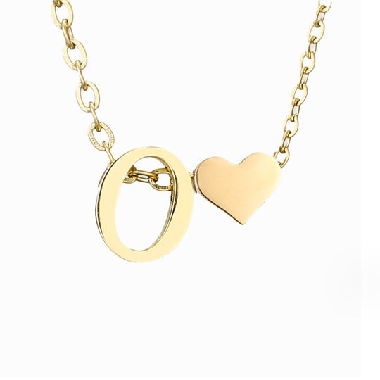 Collier en Or "Amour Éternel" et Lettre
