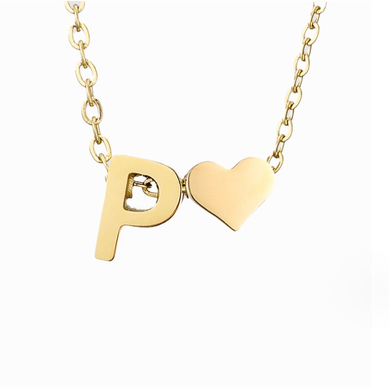 Collier en Or "Amour Éternel" et Lettre