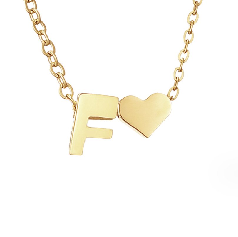 Collier en Or "Amour Éternel" et Lettre