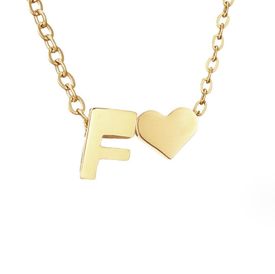 Collier en Or "Amour Éternel" et Lettre