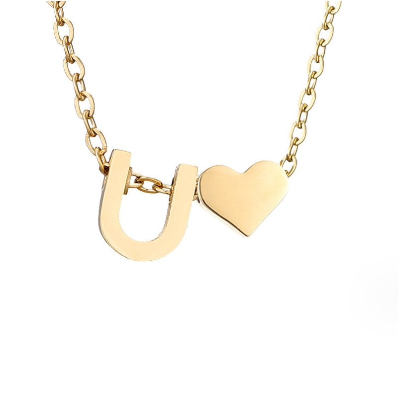 Collier en Or "Amour Éternel" et Lettre