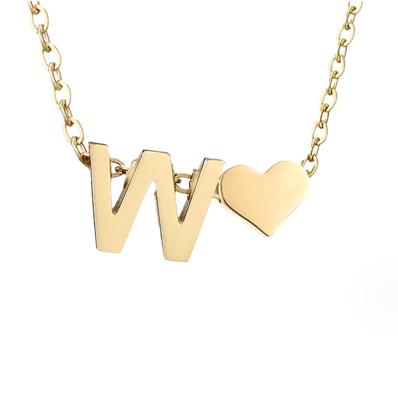 Collier en Or "Amour Éternel" et Lettre