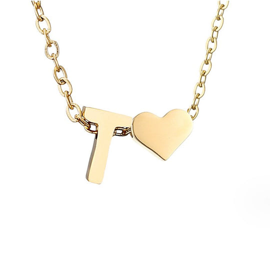 Collier en Or "Amour Éternel" et Lettre