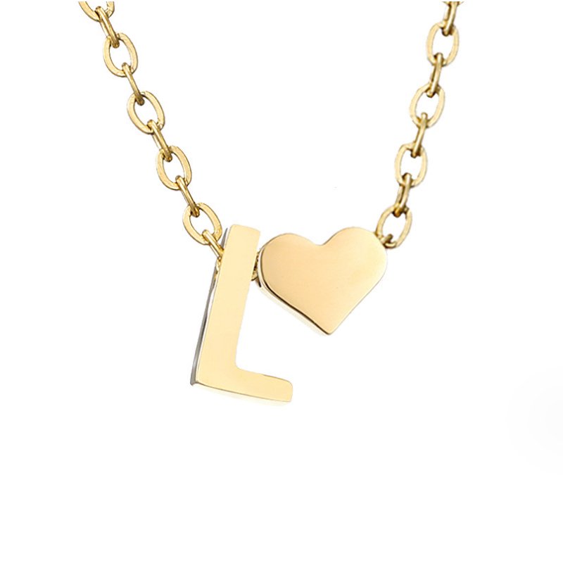 Collier en Or "Amour Éternel" et Lettre