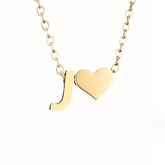 Collier en Or "Amour Éternel" et Lettre
