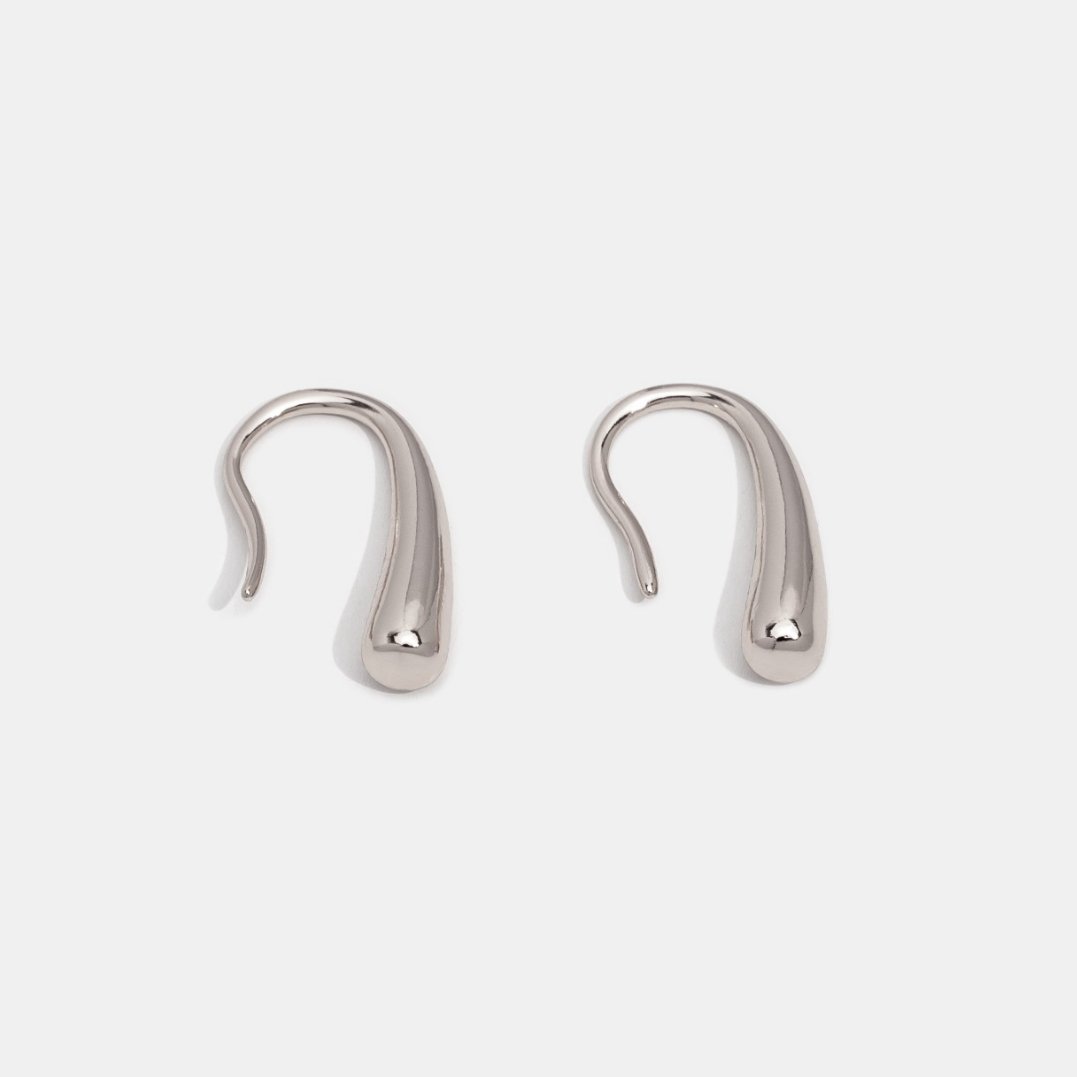 Boucles d'Oreilles Argent Goutte d'Eau Francesca