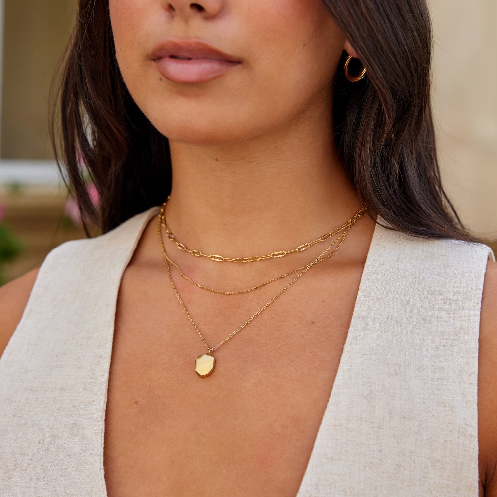 Collier Pendentif Géométrique