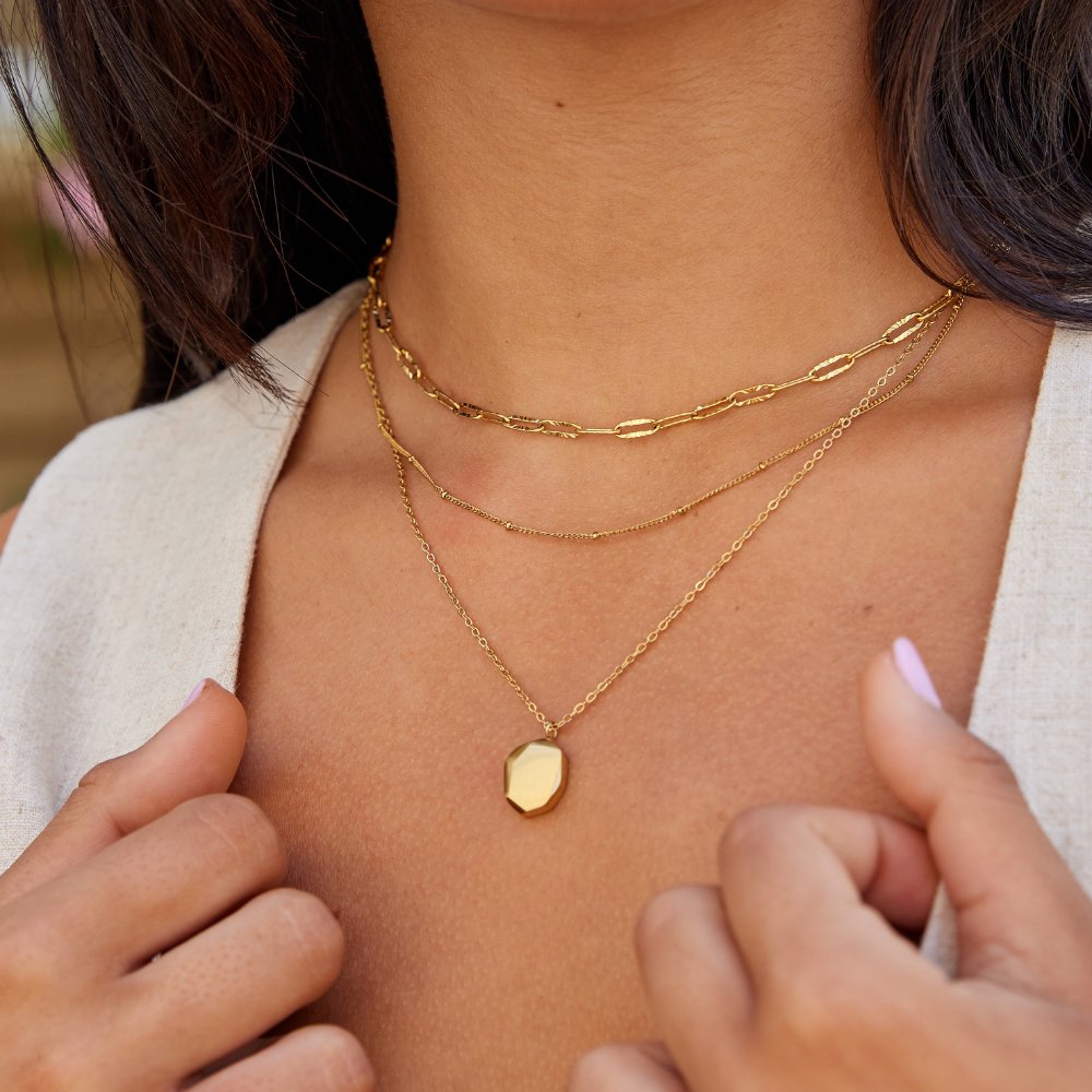 Collier Pendentif Géométrique