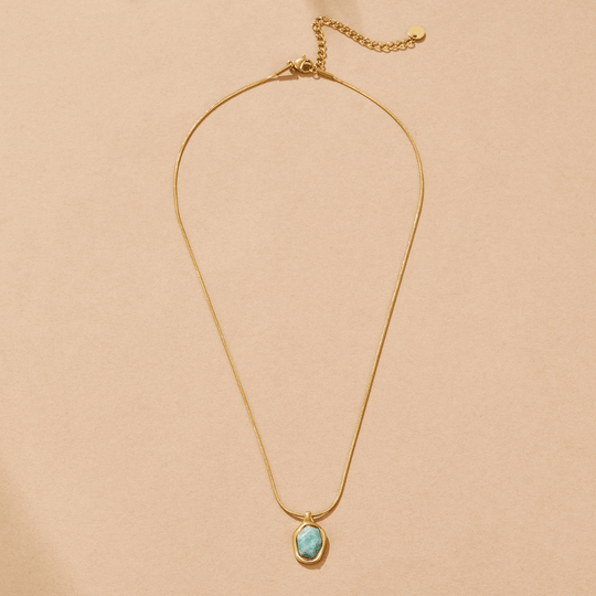 Collier en Aigue-Marine en Or