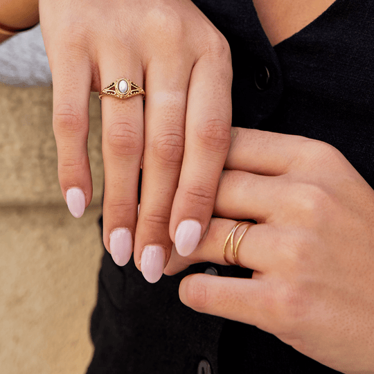 Bague en boucle infinie en or