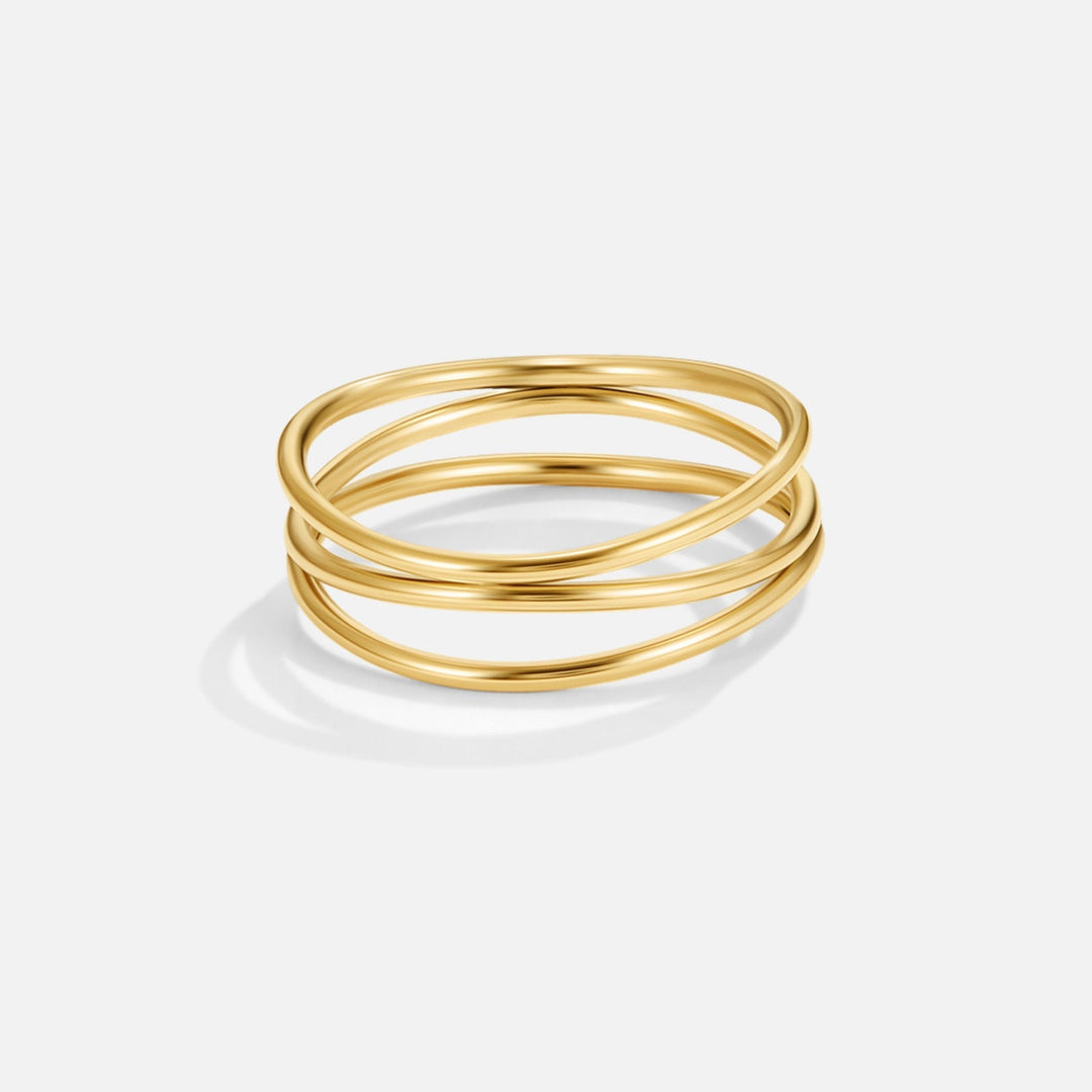 Bague en boucle infinie en or
