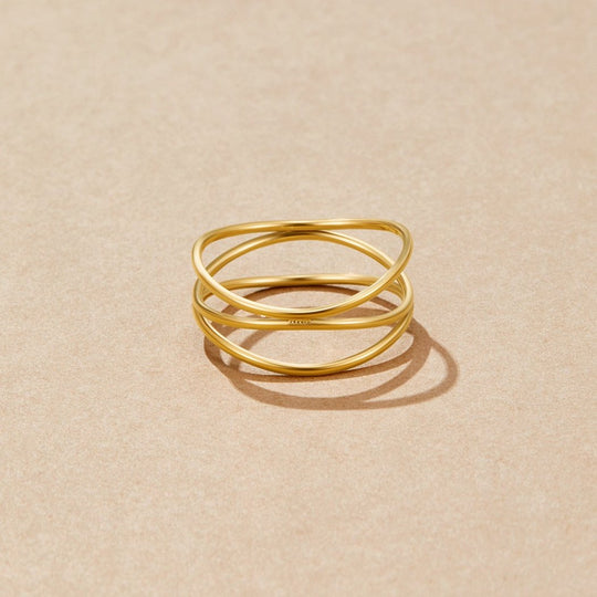 Bague en boucle infinie en or