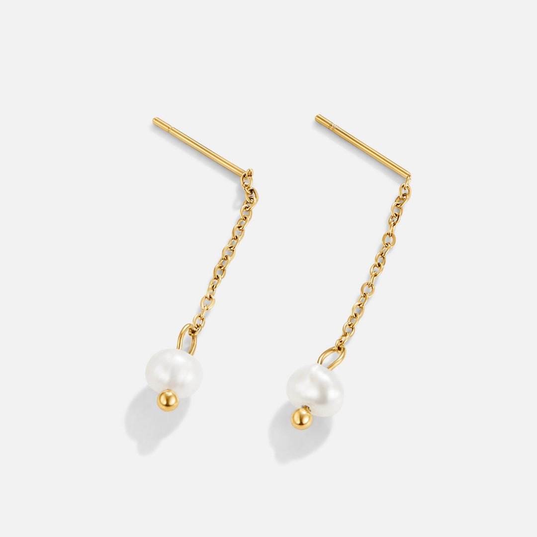 Boucles d'Oreilles Perles Maria en Or