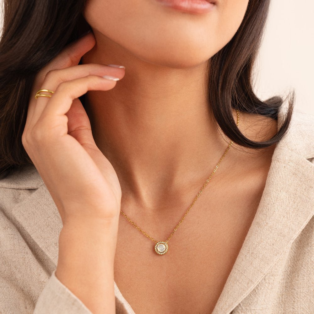 Collier Cristal Monet en Or