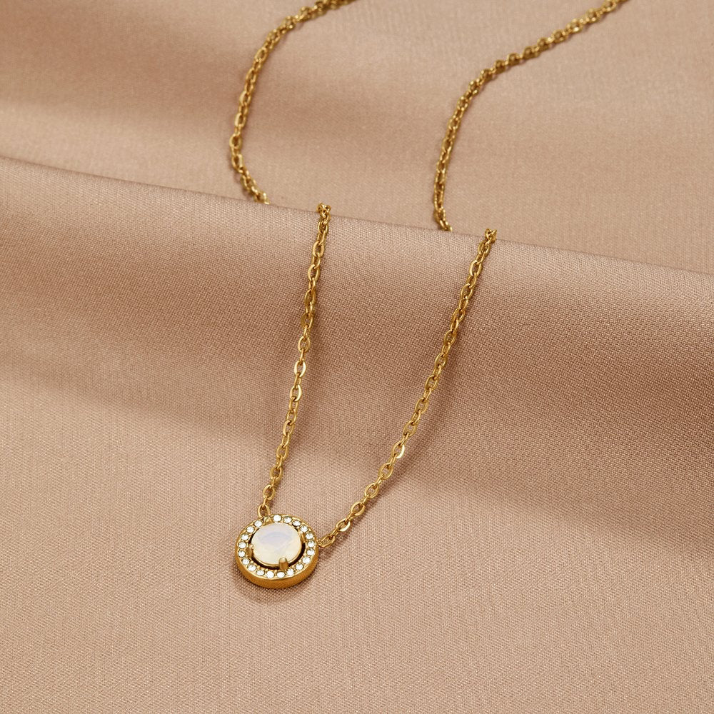Collier Cristal Monet en Or