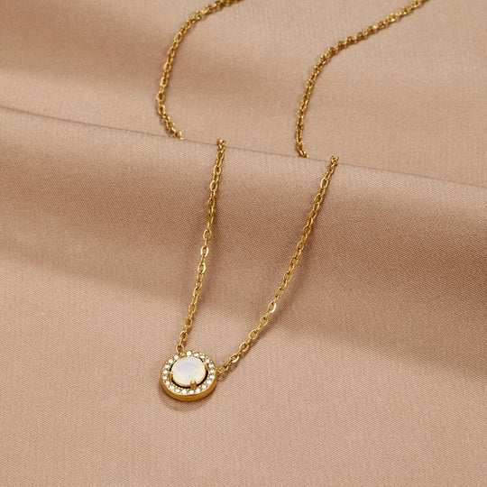 Collier Cristal Monet en Or