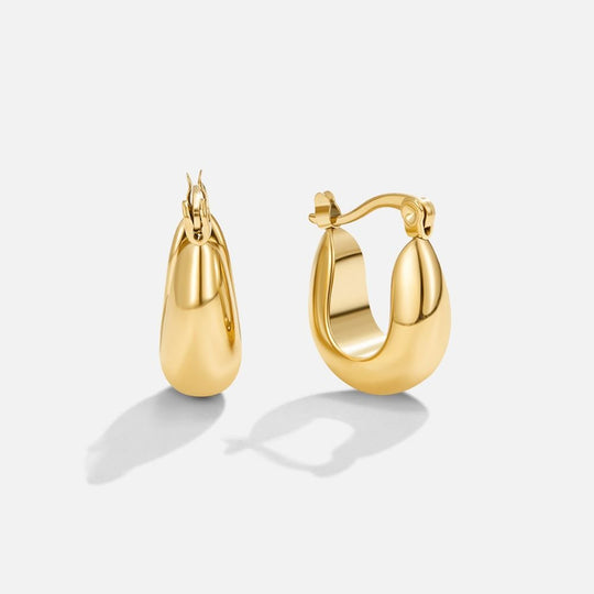 Boucles d'oreilles créoles en or sérénité