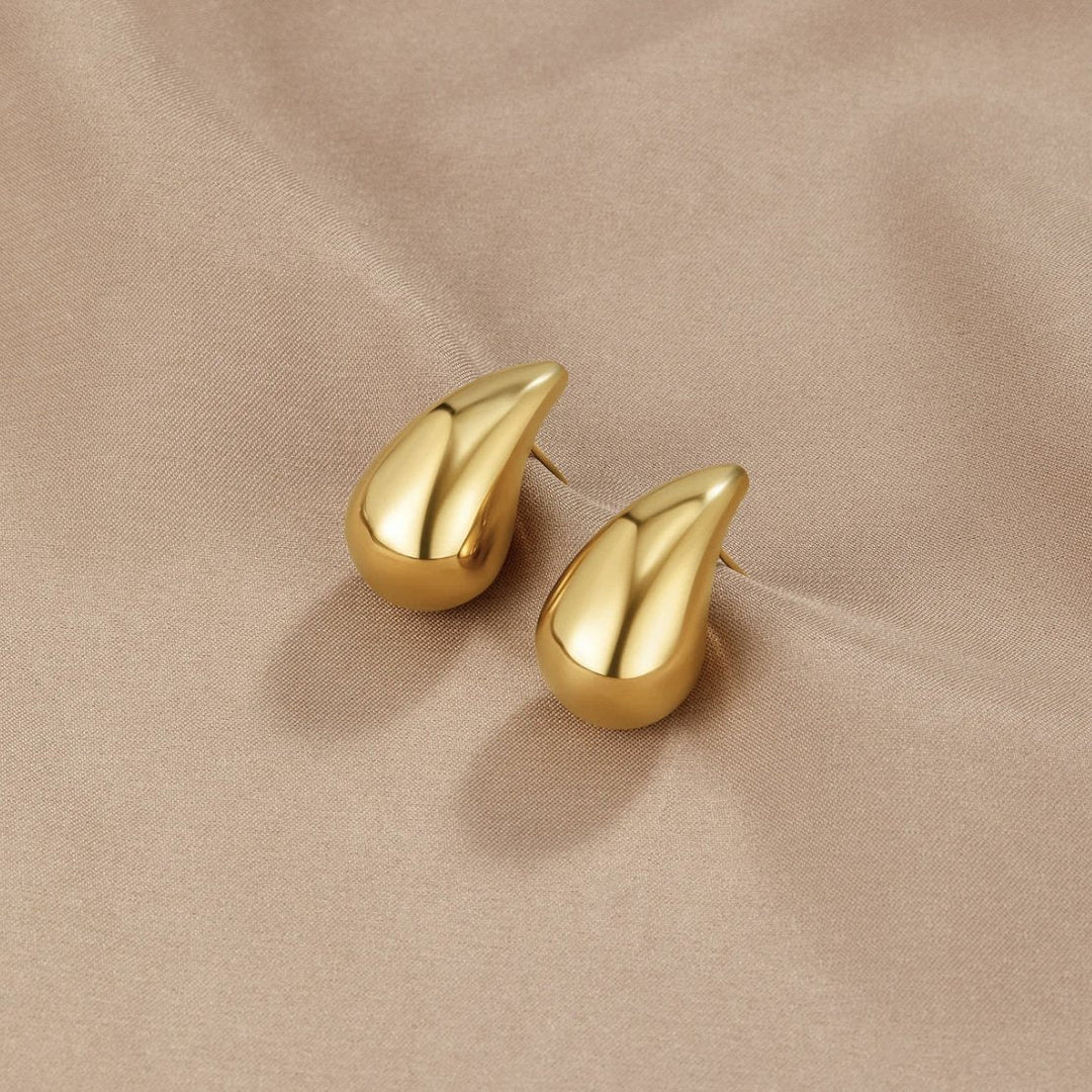 Boucles d'oreilles Amara en forme de goutte d'eau en or
