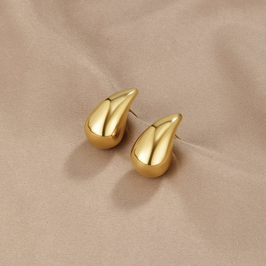 Boucles d'oreilles Amara en forme de goutte d'eau en or