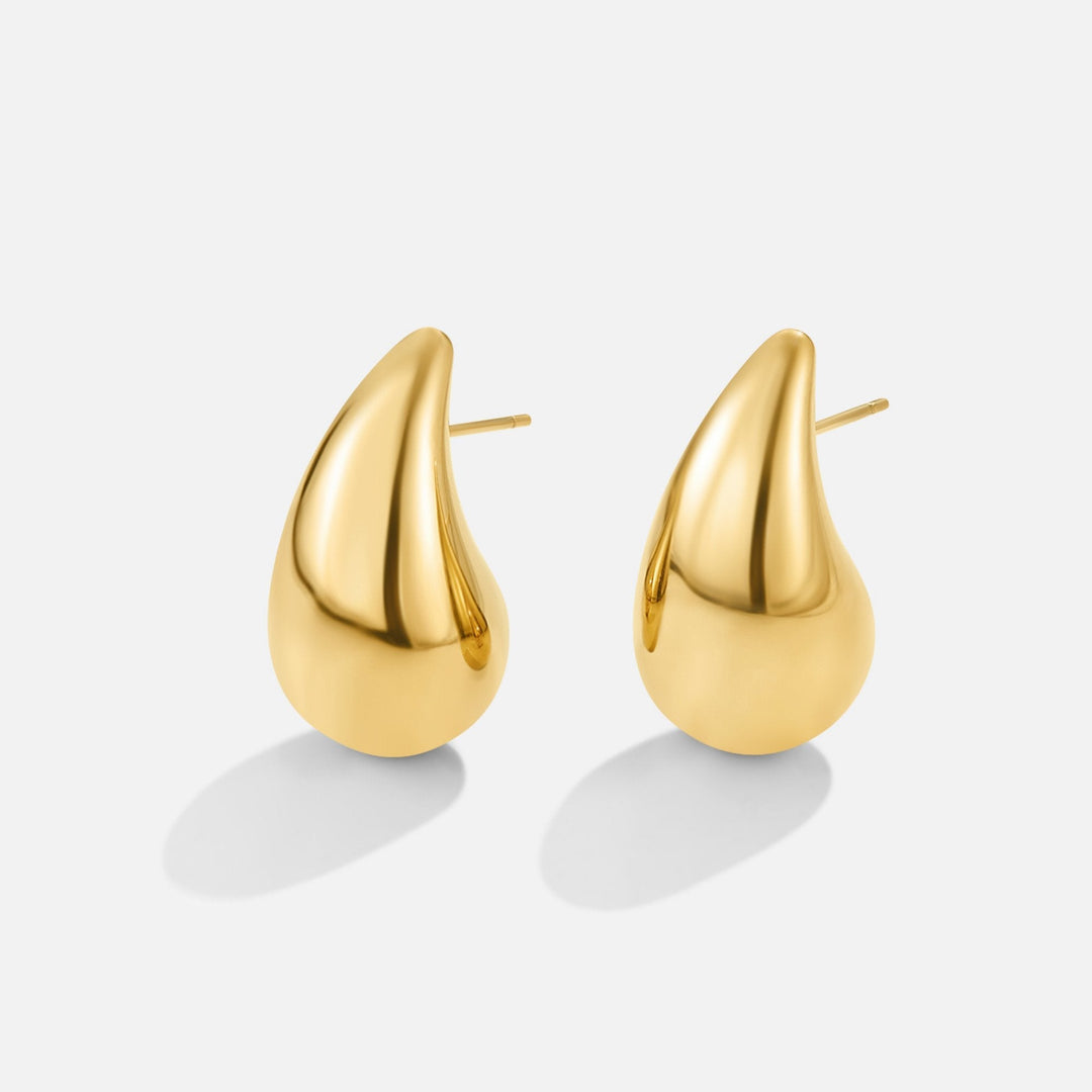 Boucles d'oreilles Amara en forme de goutte d'eau en or