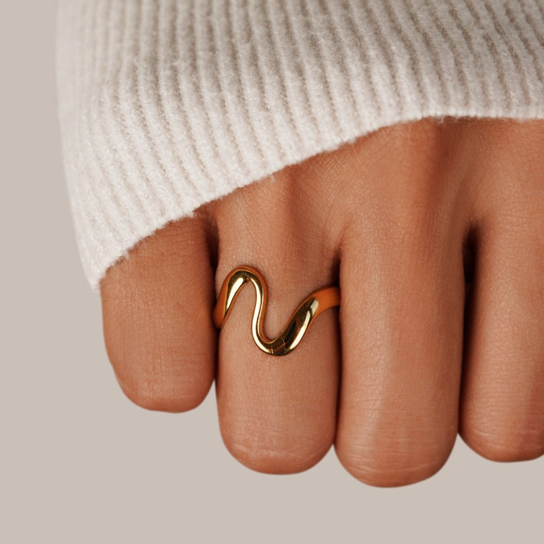 Bague Vague en Or