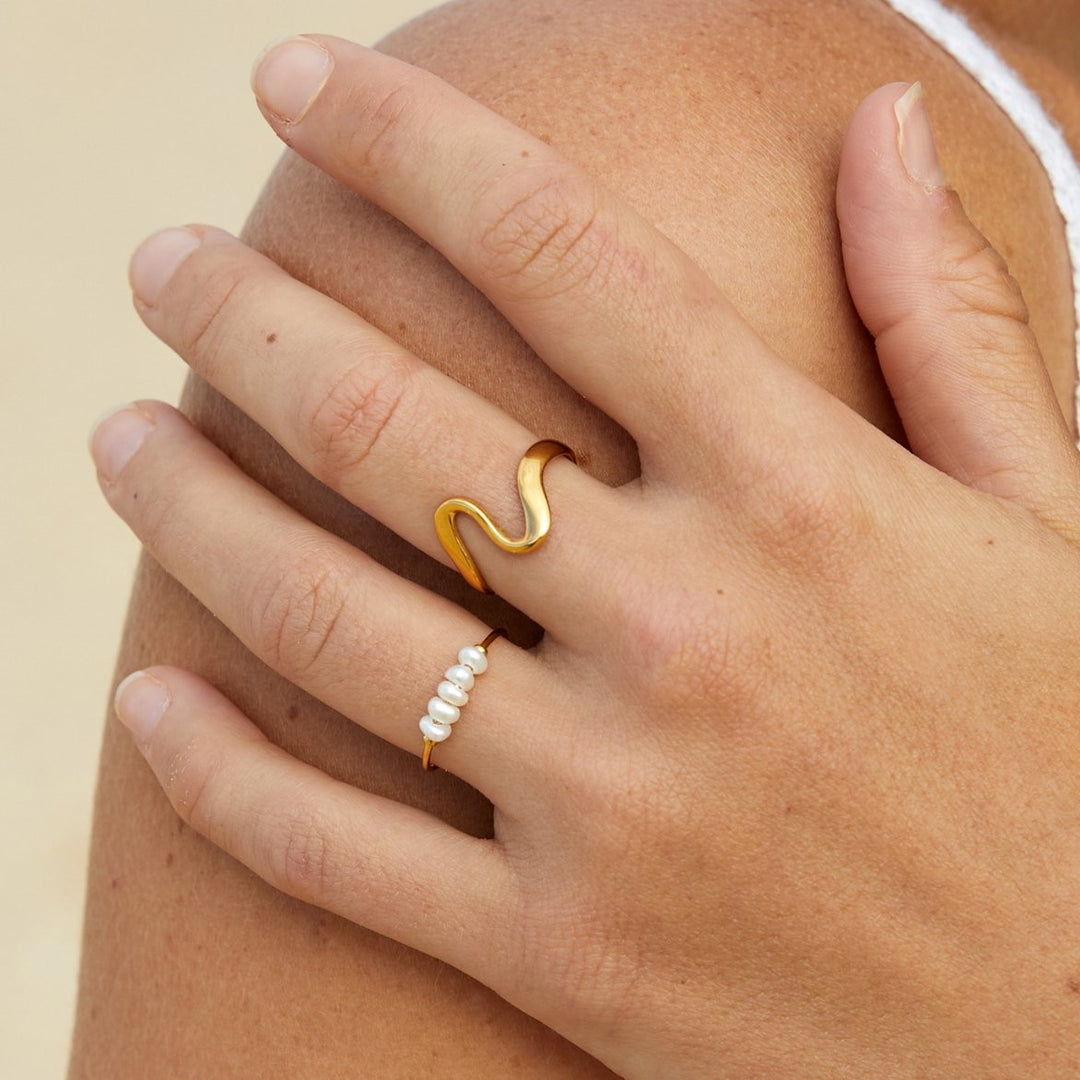 Bague Vague en Or