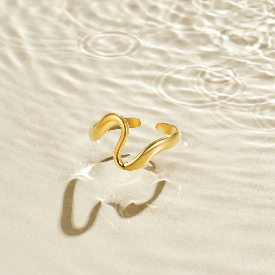 Bague Vague en Or