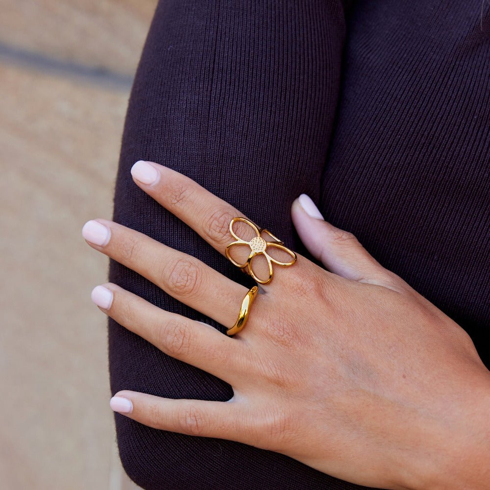 Bague Fleur Marguerite en Or