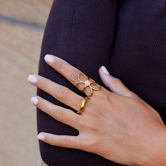Bague Fleur Marguerite en Or
