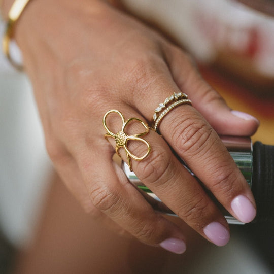 Bague Fleur Marguerite en Or