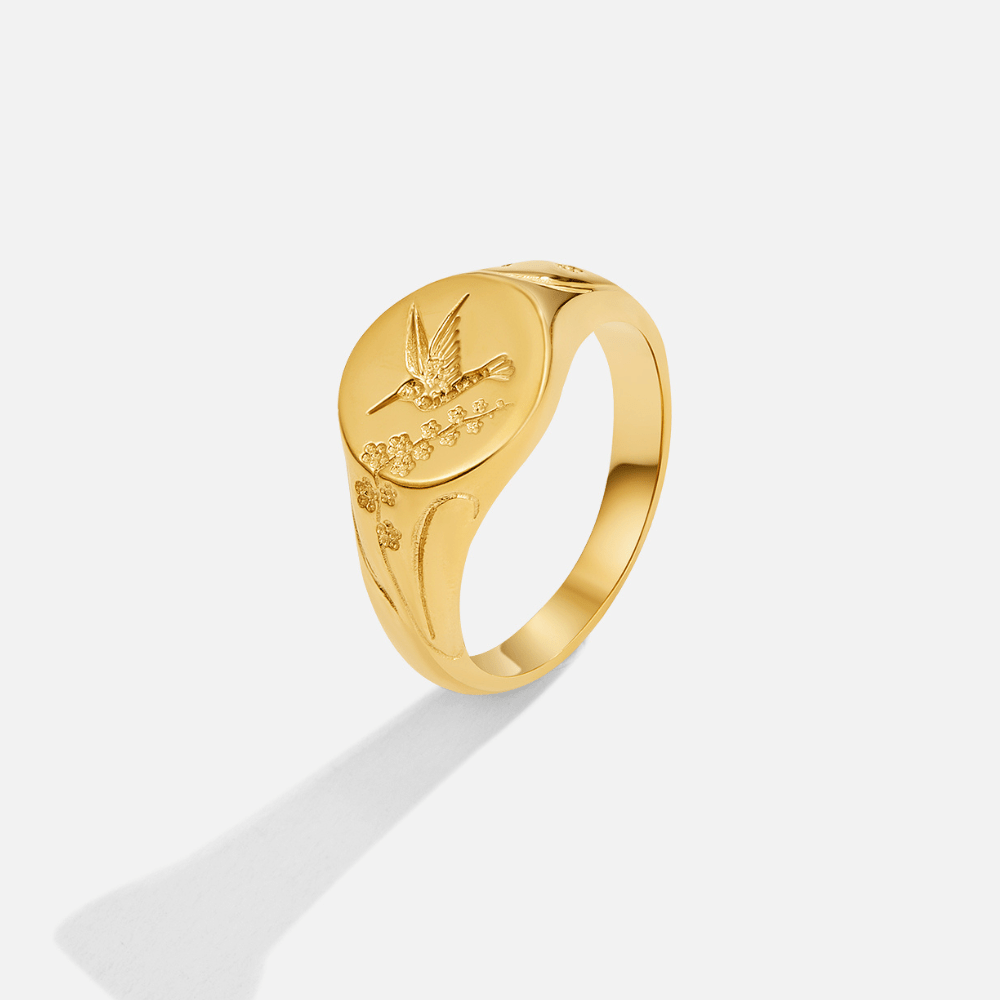 Bague Signe Colibri en Or