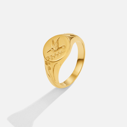 Bague Signe Colibri en Or