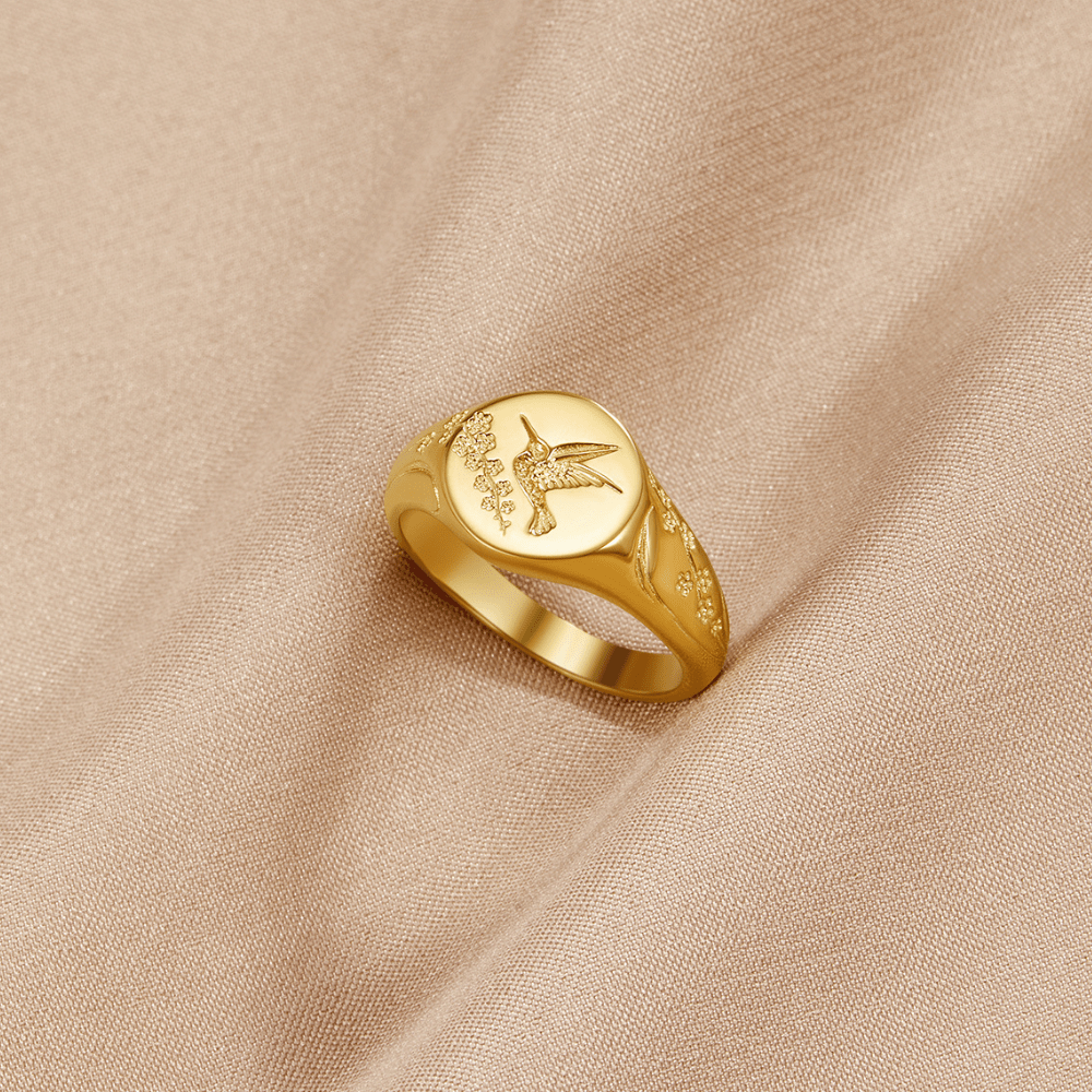 Bague Signe Colibri en Or