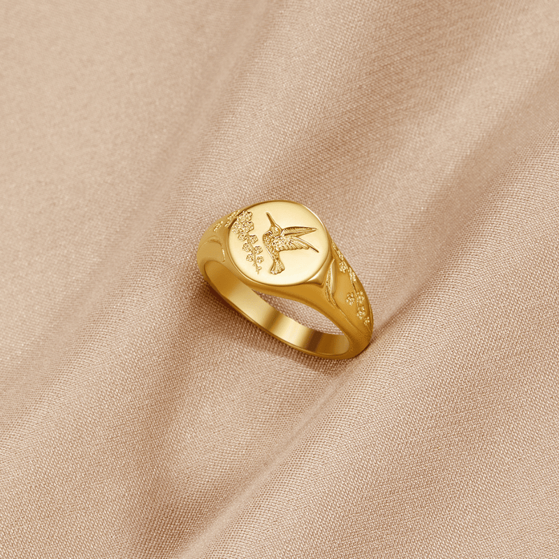 Bague Signe Colibri en Or