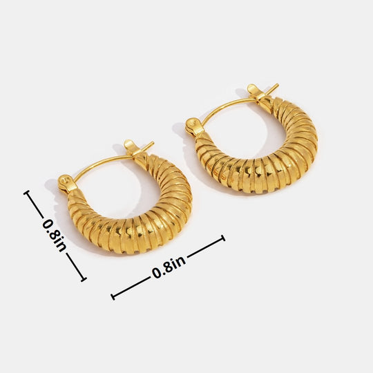 Boucles d'Oreilles Créoles Mia en Or