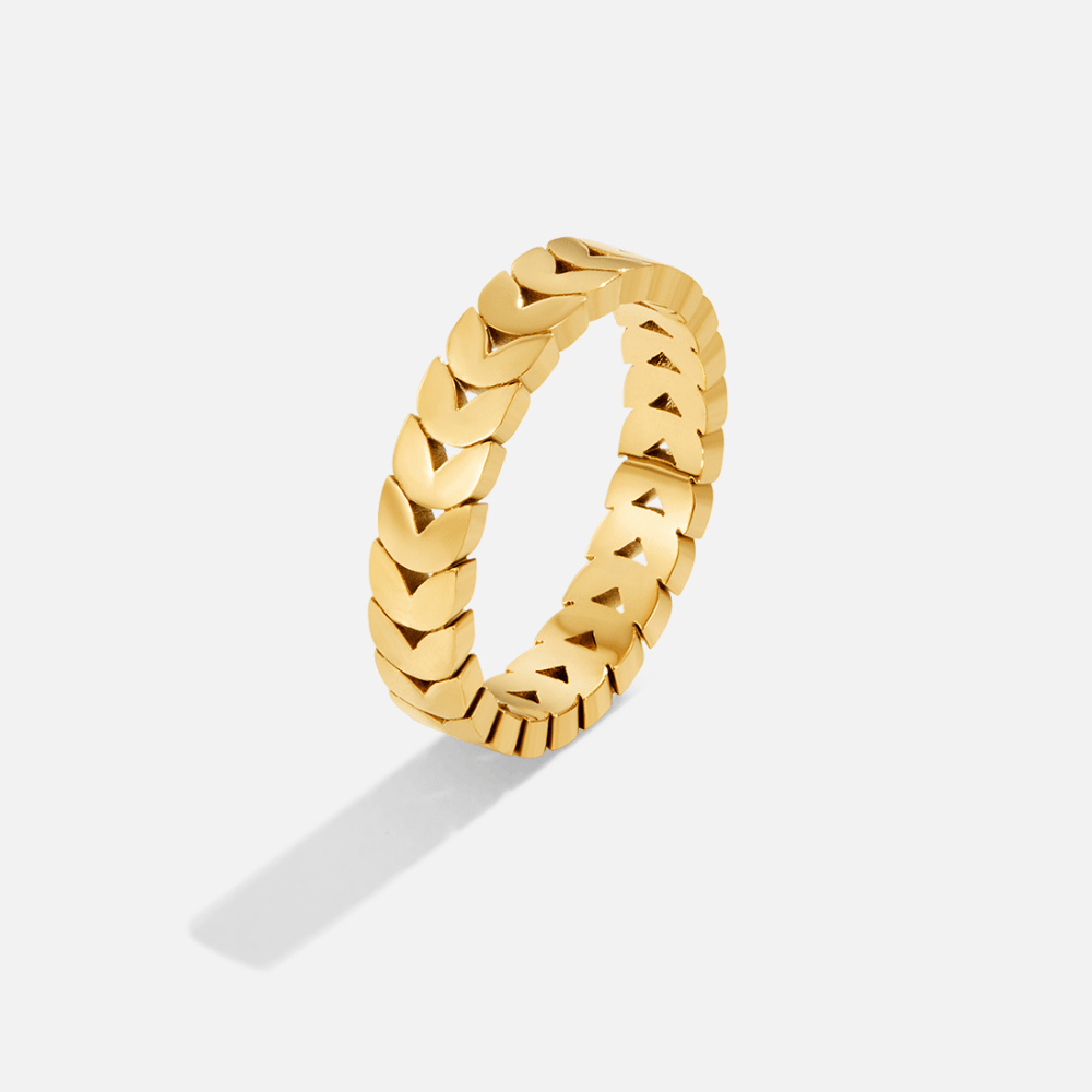 Bague Feuille d'Olivier en Or