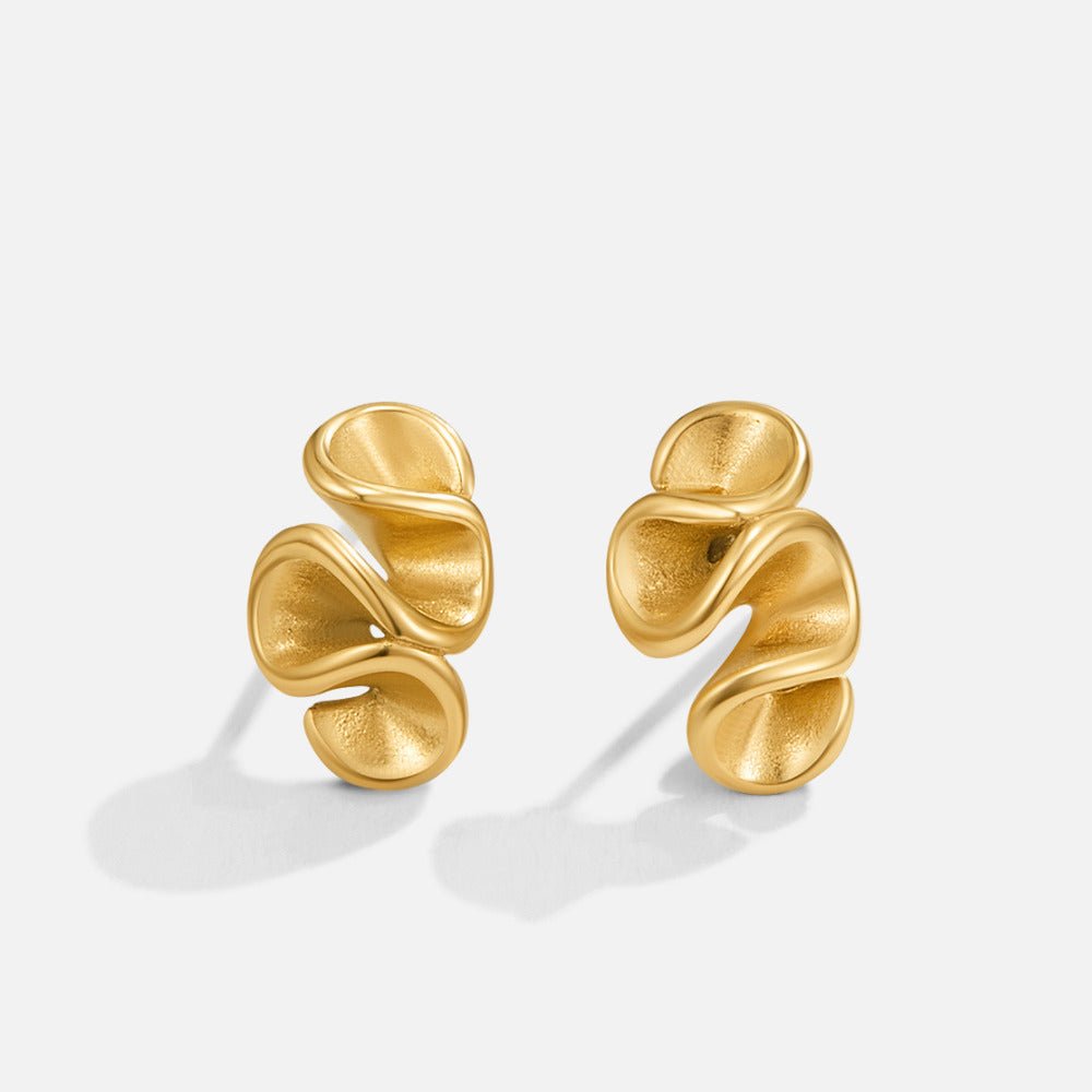 Boucles d'Oreilles Spirale en Or