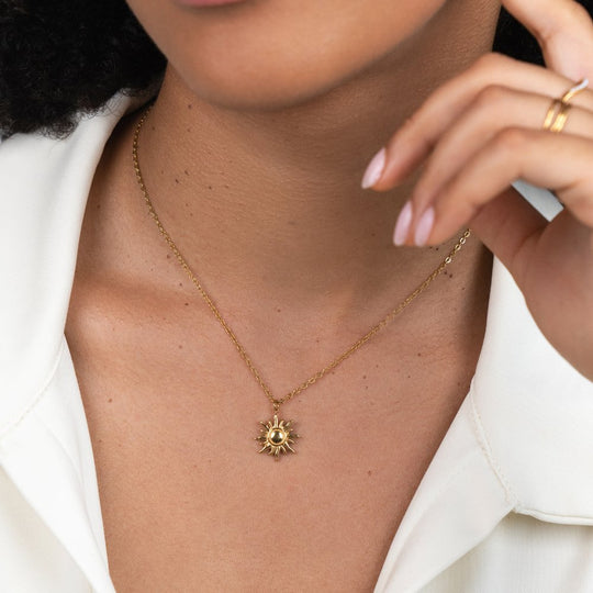 Collier Sunburst en Or