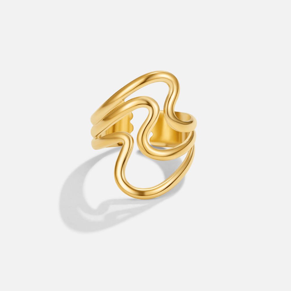 Bague Enveloppante Waves en Or