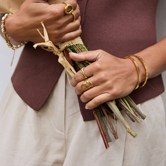 Bague Enveloppante Waves en Or