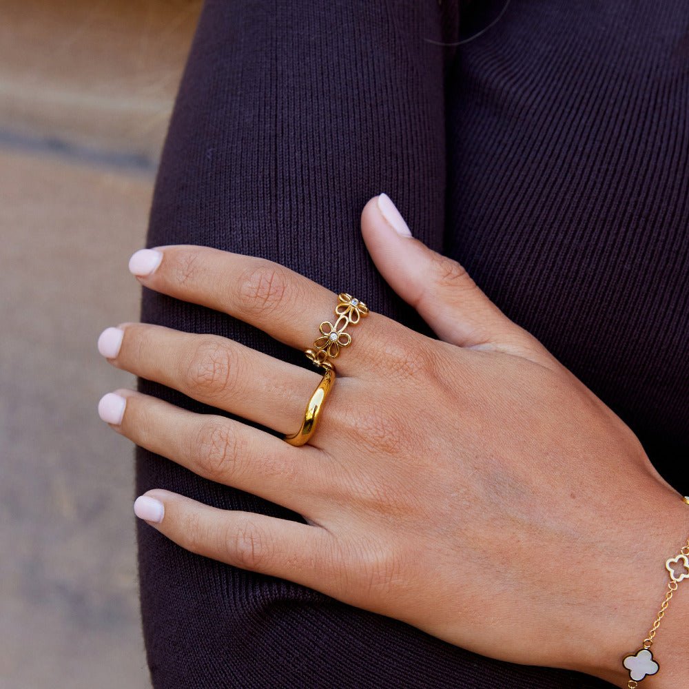 Bague Infini Fleur Sauvage en Or