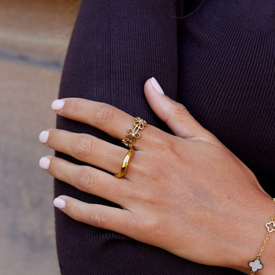 Bague Infini Fleur Sauvage en Or