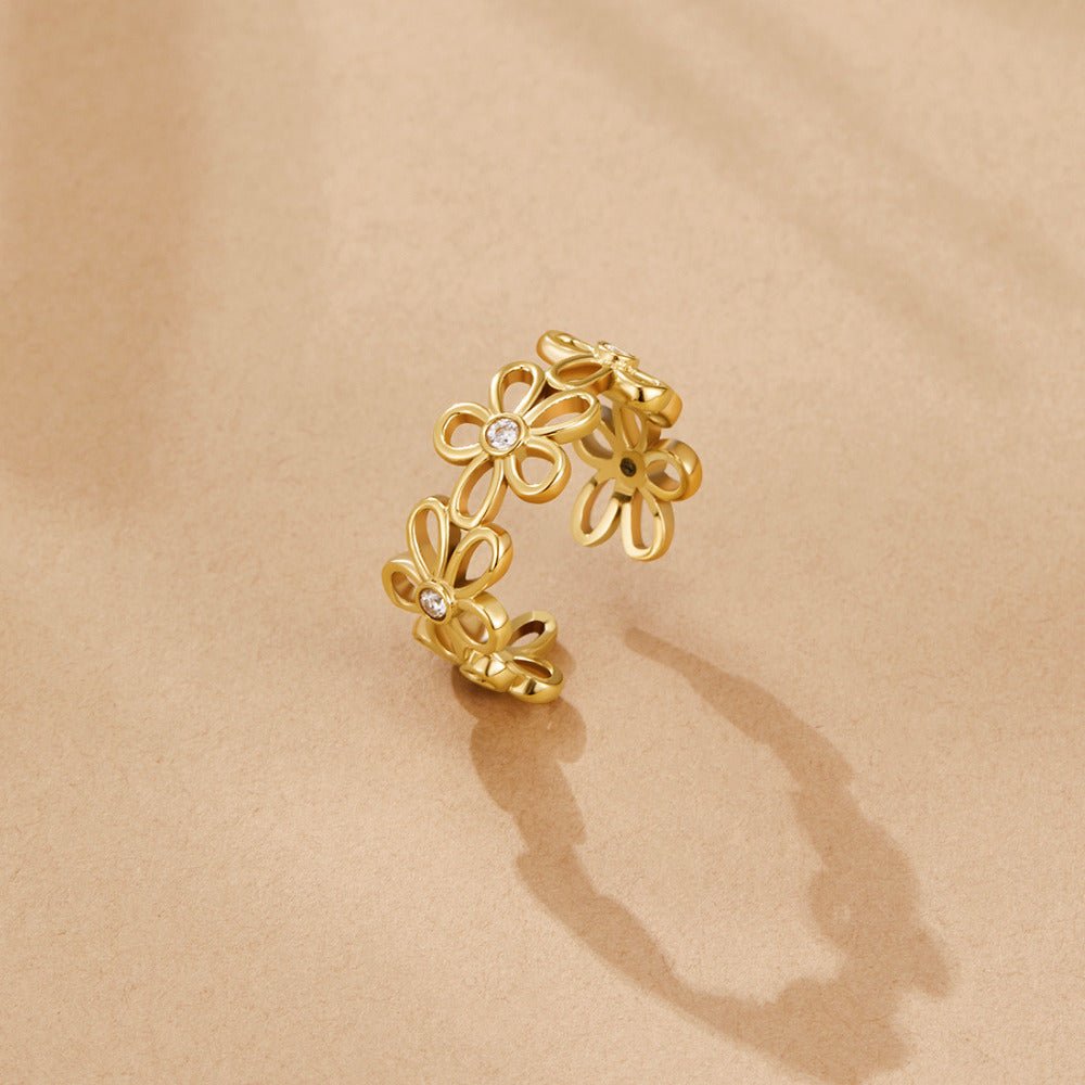Bague Infini Fleur Sauvage en Or