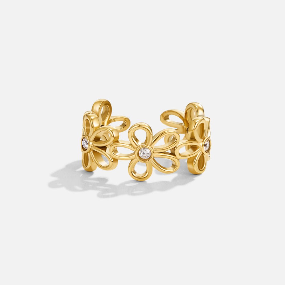 Bague Infini Fleur Sauvage en Or