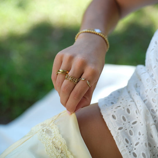 Bague Infini Fleur Sauvage en Or
