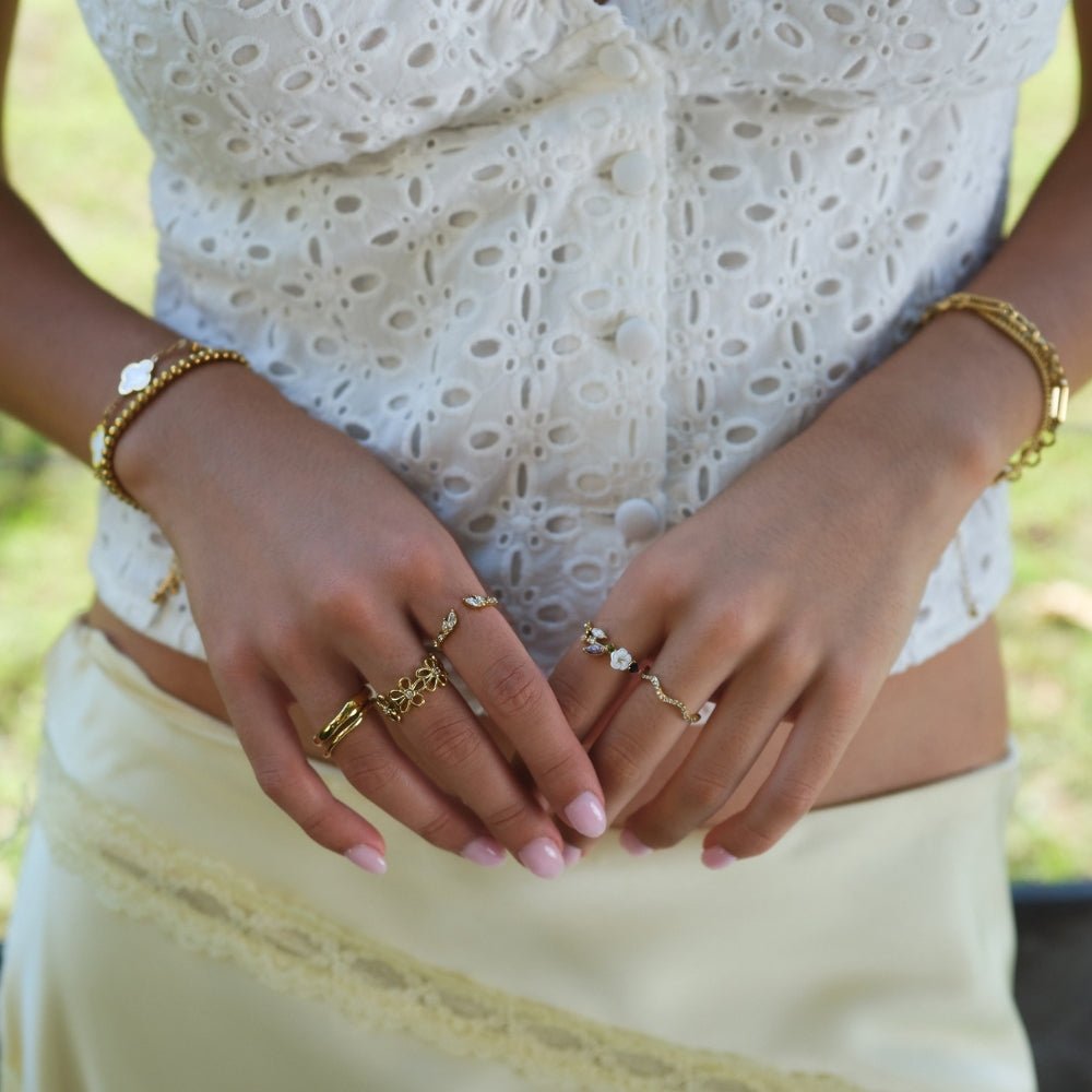 Bague Infini Fleur Sauvage en Or